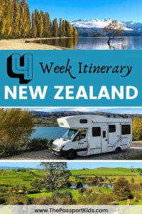 The ultimate New Zealand Itinerary 4 weeks road trip around North Island and South Island of New Zealand. Find out all the best places to see and things to do in New Zealand on this itinerary including Queenstown, Auckland, Milford Sound, Hobbiton, Christchurch, Lake Wanaka and more! #newzealand #campervannewzealand #newzealanditinerary #campingnewzealand #queenstown #lakewanaka #milfordsound